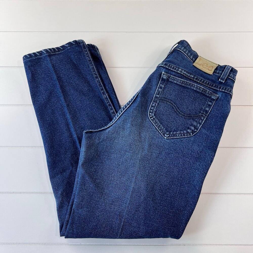 Lee Vintage blue Jeans women’s size 29x28 High waist Union Made USA
